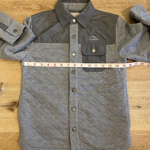 L.L. Bean Lightweight Quilted Shirt Jacket Size S8 - Picture 6 of 12